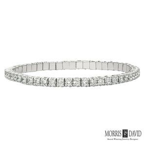 3.00 Carat Natural Diamond Stretch Style Bracelet